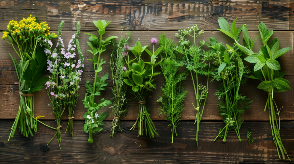 common wild herbs